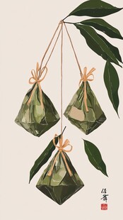 端午香囊插画