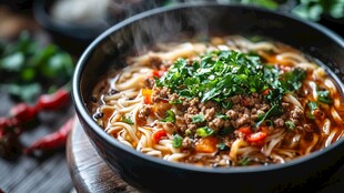 特色小吃红烧牛肉米线