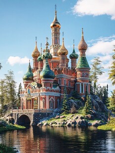 魅力俄罗斯景点背景