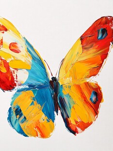 纯抽象蝴蝶画