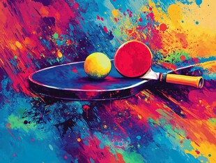 乒乓球背景素材