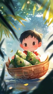 插画端午节