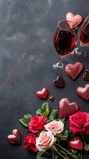 情人节酒水图片