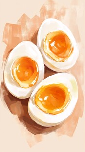 咸鸭蛋插画
