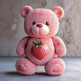 抱草莓的小熊