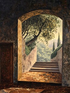 走廊油画楼梯间正墙