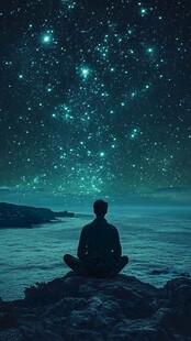 星辰大海男孩背影