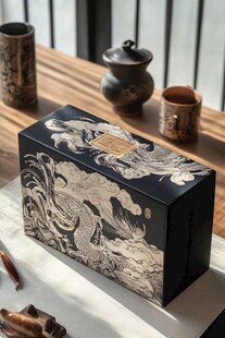 龙图案中秋礼盒