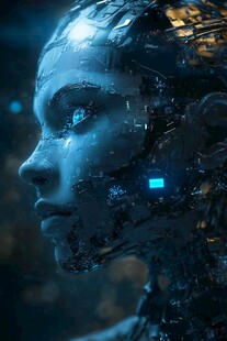 人工智能科幻背景