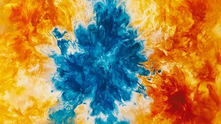 抽象梦幻泼墨背景