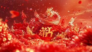 新年春节龙年福气满满