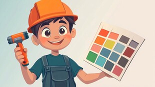 卡通油漆工