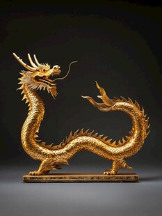 纯金雕塑东方龙