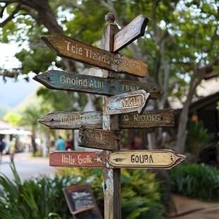 迪士尼乐园指示牌