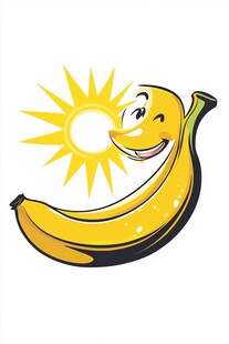 卡通香蕉logo设计