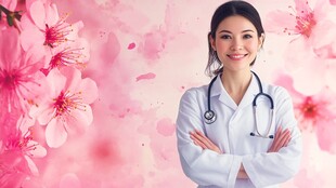 护士医生医院展板