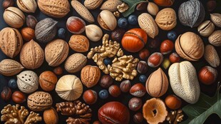 创意造型多种坚果