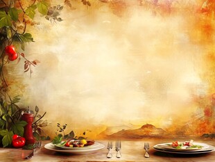 西式美食暖色背景