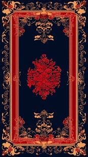 尊贵奢华红色花纹