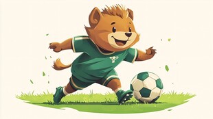 少儿足球卡通形象