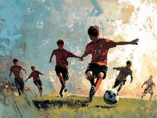 体育运动校园足球