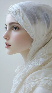 戴头巾唯美女孩