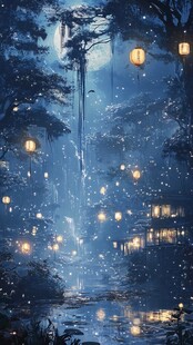 蓝色调意境梦境梦幻