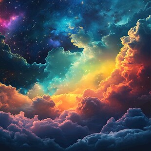 豪华大气星云装饰画