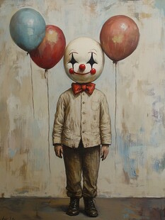 卖气球的小男孩