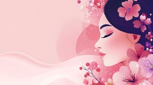 东方美女美容海报