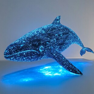 鲸鱼水晶灯