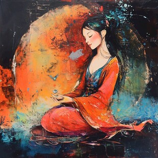 东方美人装饰画