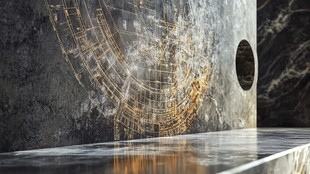 抽象艺术建筑背景墙