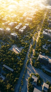 鸟瞰道路效果图