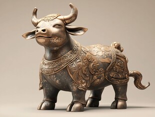 铜艺品牛