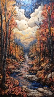 枫林油画艺术画