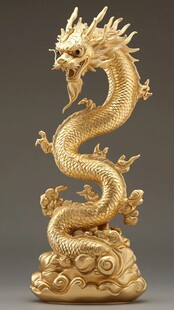 纯金雕塑东方龙