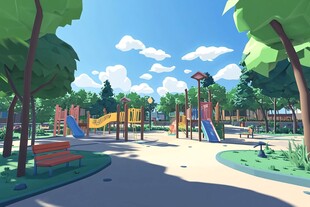 儿童游乐场效果