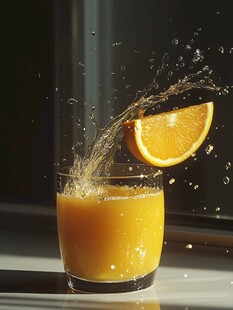 动感橙汁高清图片