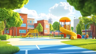 儿童游乐场效果