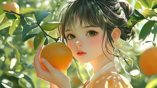 秋月梨插画包装