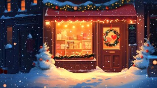 圣诞送好礼橱窗