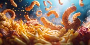 鸡柳年糕薯条广告