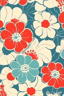 简约碎花图案设计