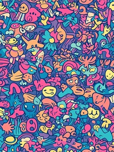 创意二维卡通图案