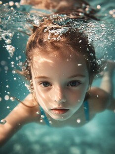 水中小女孩儿