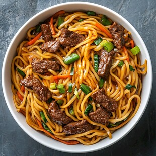 朝鲜牛肉炒乌冬面