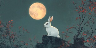 月兔插画