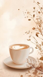 咖啡海报背景图