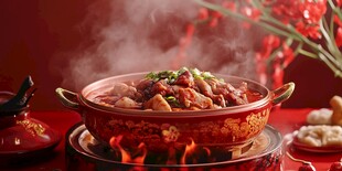 肥肠火锅鸡香辣牛蛙锅